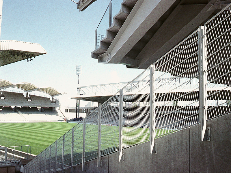 Sectorisations tribunes et garde-corps