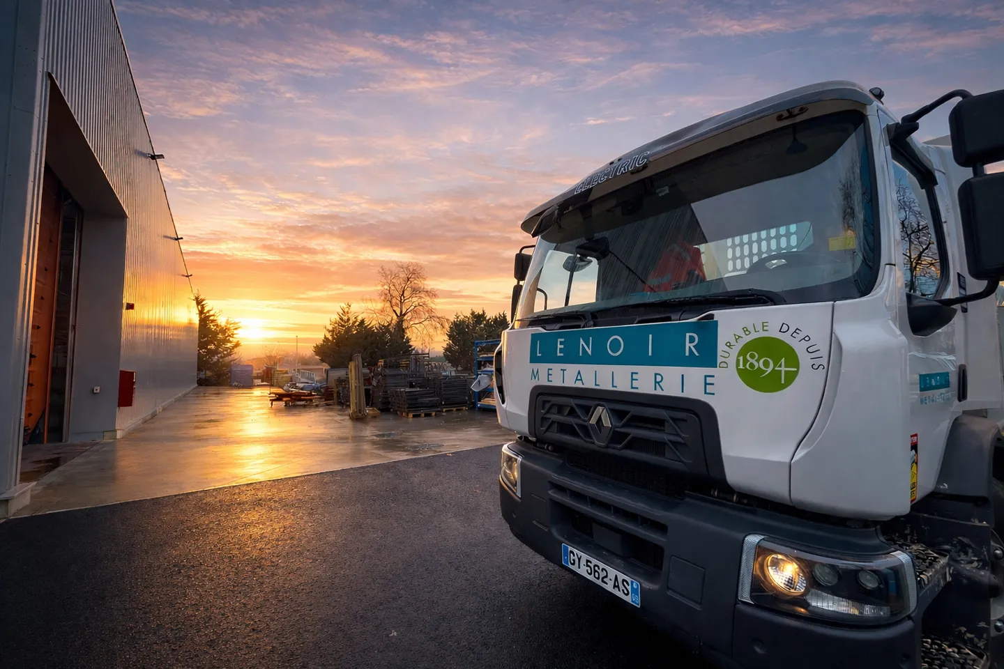 Camion zéro émission de Lenoir Metallerie